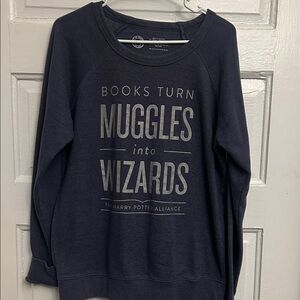 Out of Print Navy Women's Sweatshirt.